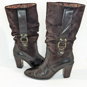 Rampage leather knee high boots